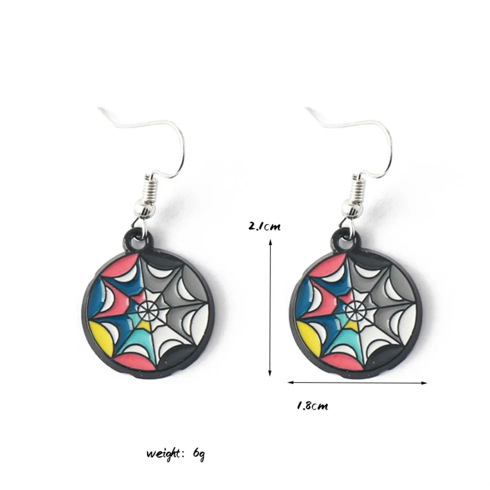 2Pcs Wednesday Addams Cosplay Earrings Set Metal Earrings Jewelry Gifts