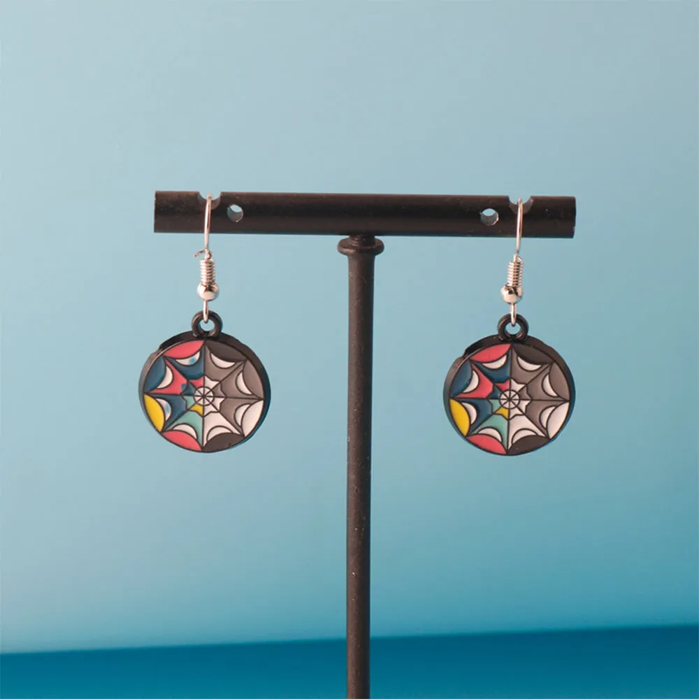 2Pcs Wednesday Addams Cosplay Earrings Set Metal Earrings Jewelry Gifts