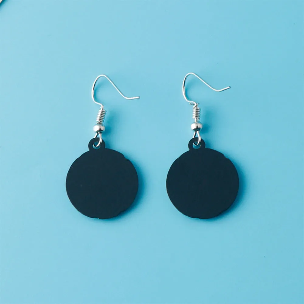 2Pcs Wednesday Addams Cosplay Earrings Set Metal Earrings Jewelry Gifts