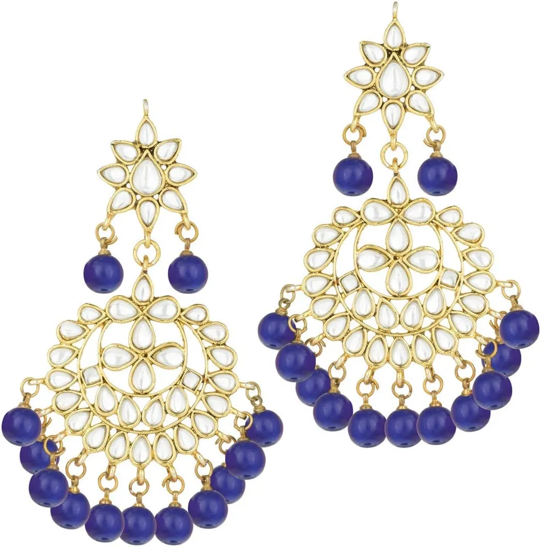 Aheli Indian Traditional Maang Tikka with Kundan Necklace Earrings Set Ethnic Wedding Party Designer Jewelry Gift for Women