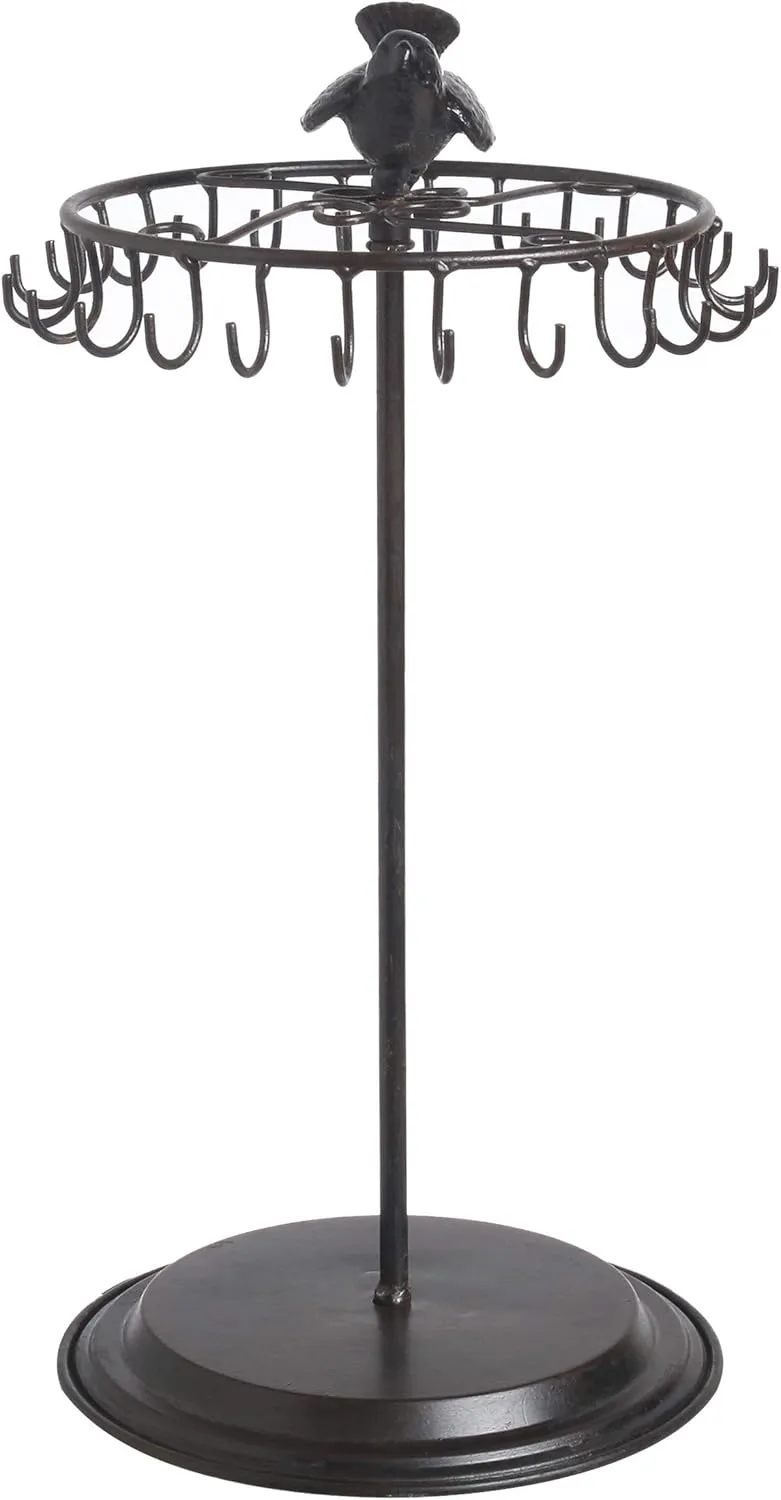 Black Bird Rotating Necklace Holder Bracelet Stand/Jewelry Organizer/Jewelry Tree