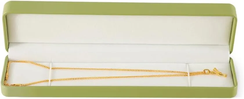 Bracelet Box, Leather Necklace Boxes For Jewelry Gift,Premium Jewelry Box,Luxury Jewelry Box (Green)