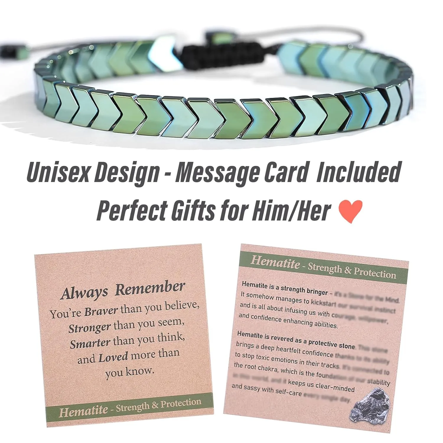 Bracelets for Men Teens Boys Gifts Ideas Teenage Graduation Gift Him Hematite 10 12 16 18 Years Old 18th Birthday Son Grandson Christmas Day Stocking Stuffers Valentines Easter Basket