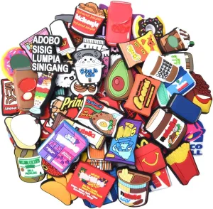 Bulk Chips Snacks Shoe Charms For Adults Shoe Clips Clogs Accessories Silicone Food Shoes Decoration For Kids Boys Girls School Holiday Party Gifts