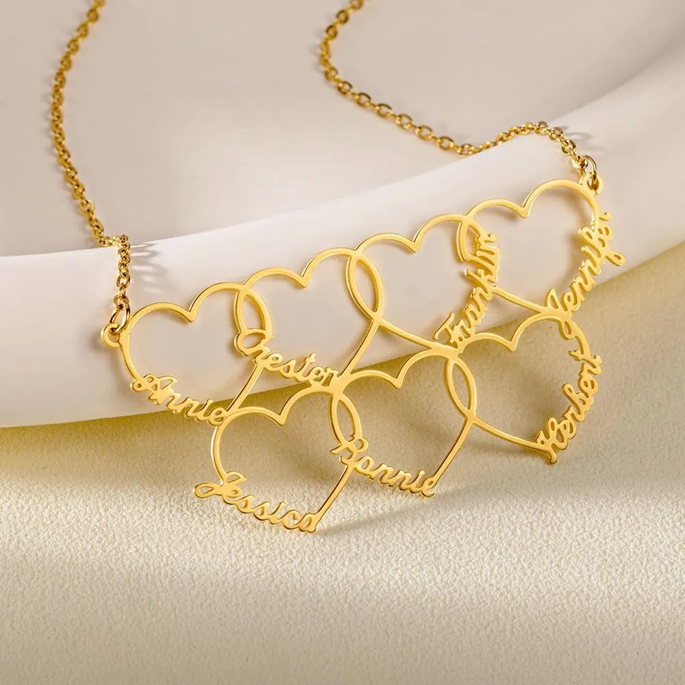 callie Personalized Necklace for Women, Custom Family Pendant Jewelry, Mother's Day, Birthday Gifts for Mom Grandma