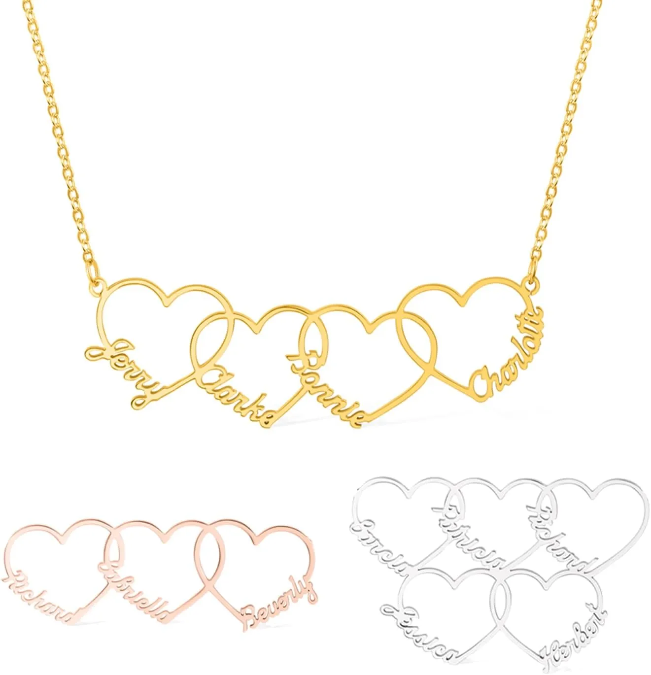 callie Personalized Necklace for Women, Custom Family Pendant Jewelry, Mother's Day, Birthday Gifts for Mom Grandma