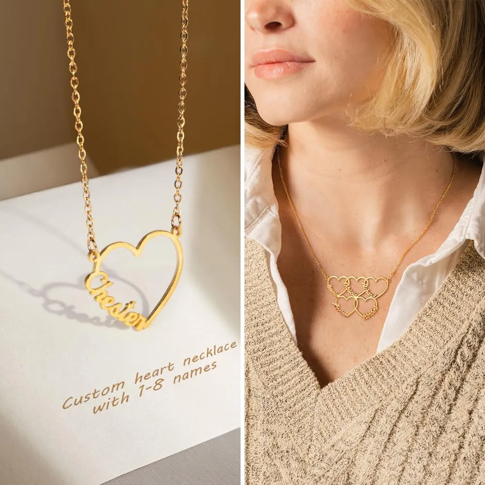callie Personalized Necklace for Women, Custom Family Pendant Jewelry, Mother's Day, Birthday Gifts for Mom Grandma