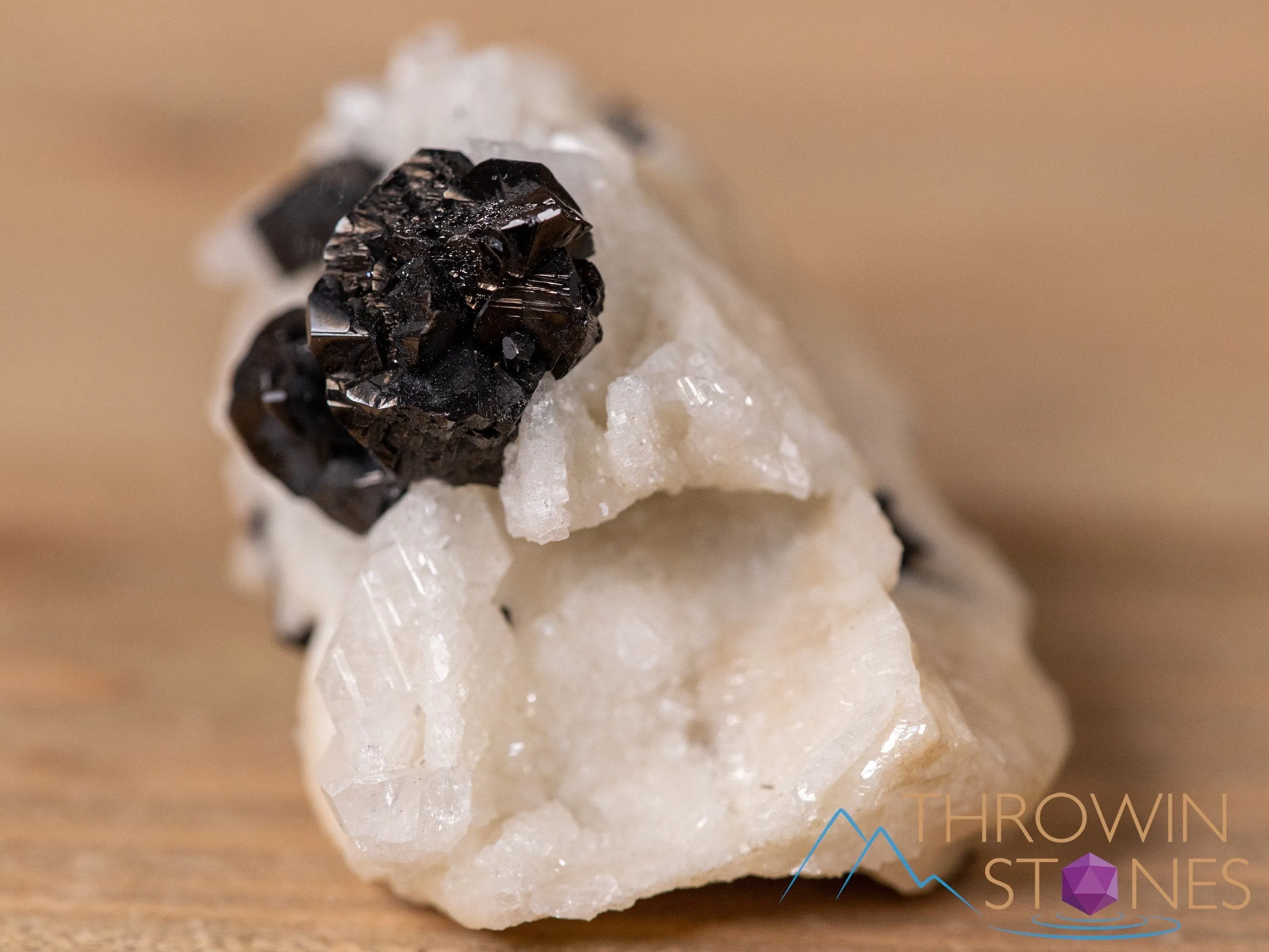 CASSITERITE on ALBITE Raw Crystal Cluster - Housewarming Gift, Home Decor, Raw Crystals and Stones, 40655