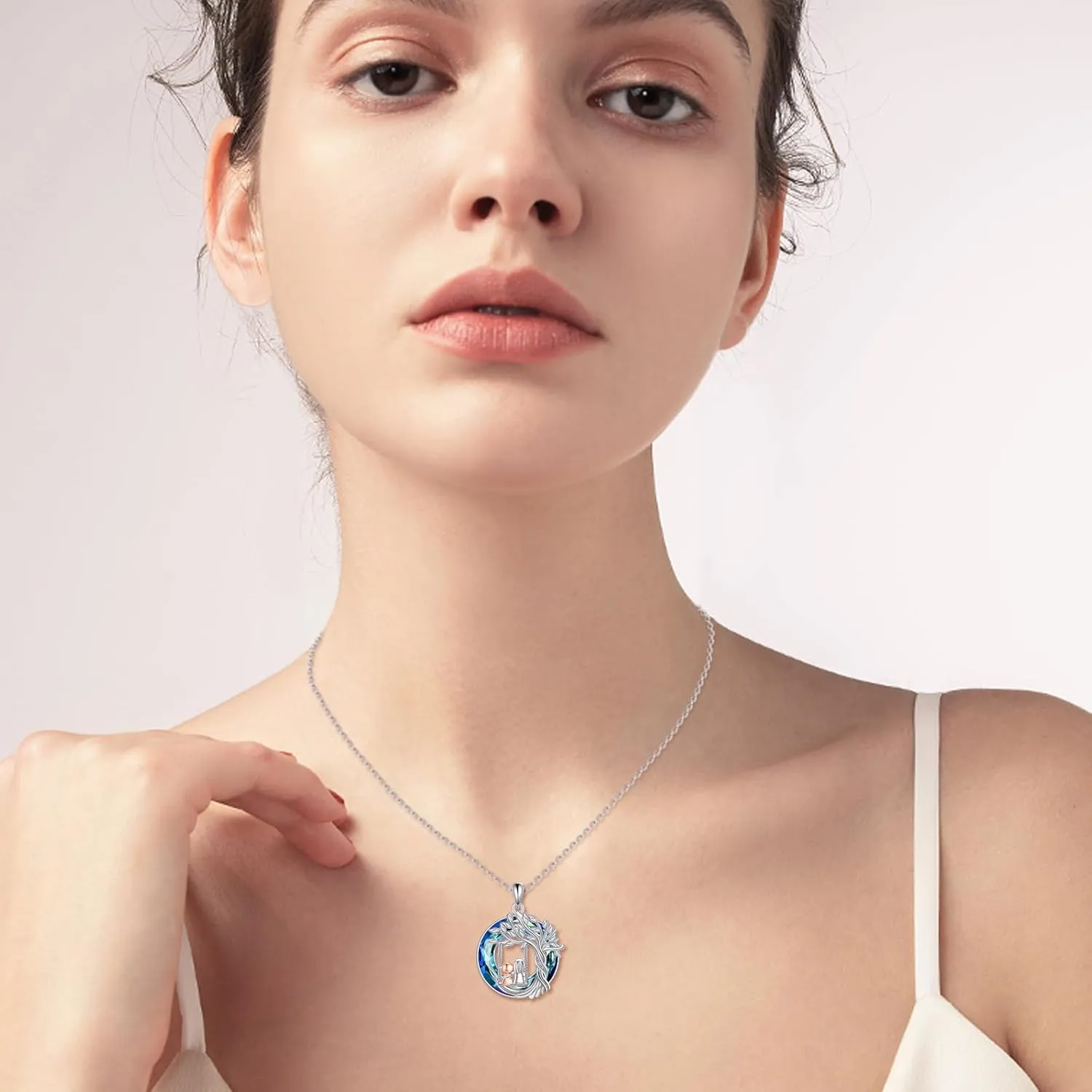CRMAD Sister Gifts from Brother for Sister Sterling Silver Necklace Jewelry for Birthday Christmas Gifts