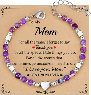 Daughter Bracelet Mothers Day Gifts for Mom Grandma Bonus Mom Charm Bracelet Jewelry Birthday Gifts for Granddaughter Sister Easter Gift