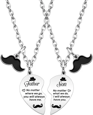 Father's Day Gifts: Matching Necklace for Dad & Stepdad - Daddy & Dad Gifts - Jewelry for Him