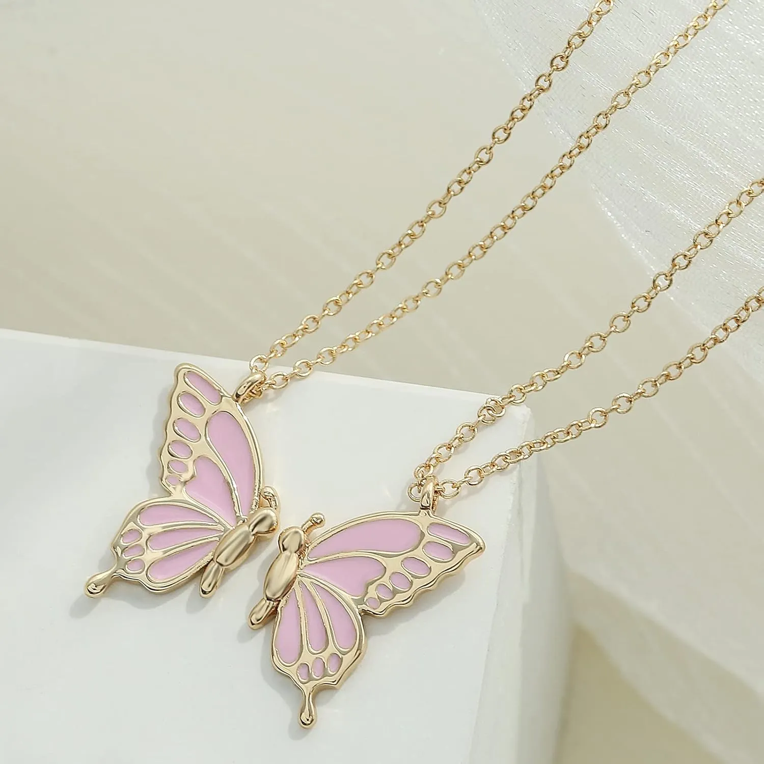 Friendship Necklace 2 Best Friend BFF Necklace Gifts for Women Friends Long Distance Birthday Gifts