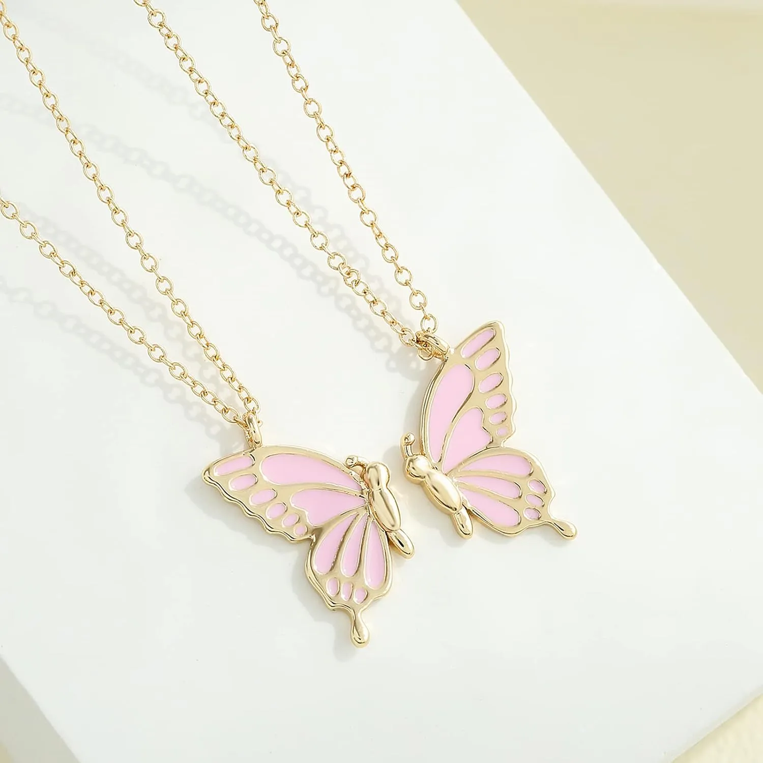 Friendship Necklace 2 Best Friend BFF Necklace Gifts for Women Friends Long Distance Birthday Gifts