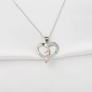 FUSTMW Dance Necklace - Ballerina Jewelry for Dancers, Team Inspiration and Lovers - Gift for Friends