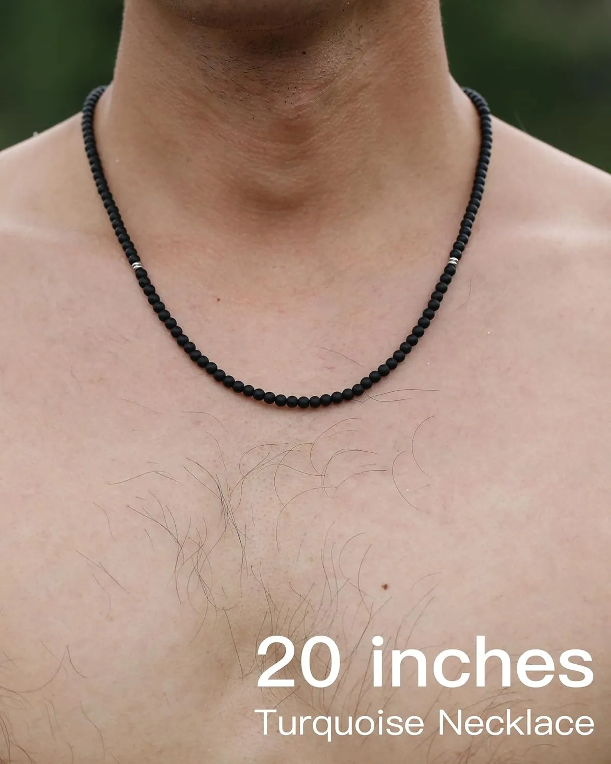 Gemstone Beaded Necklace for Men, Must-have Men's Accessories, Jewelry Gifts for Men