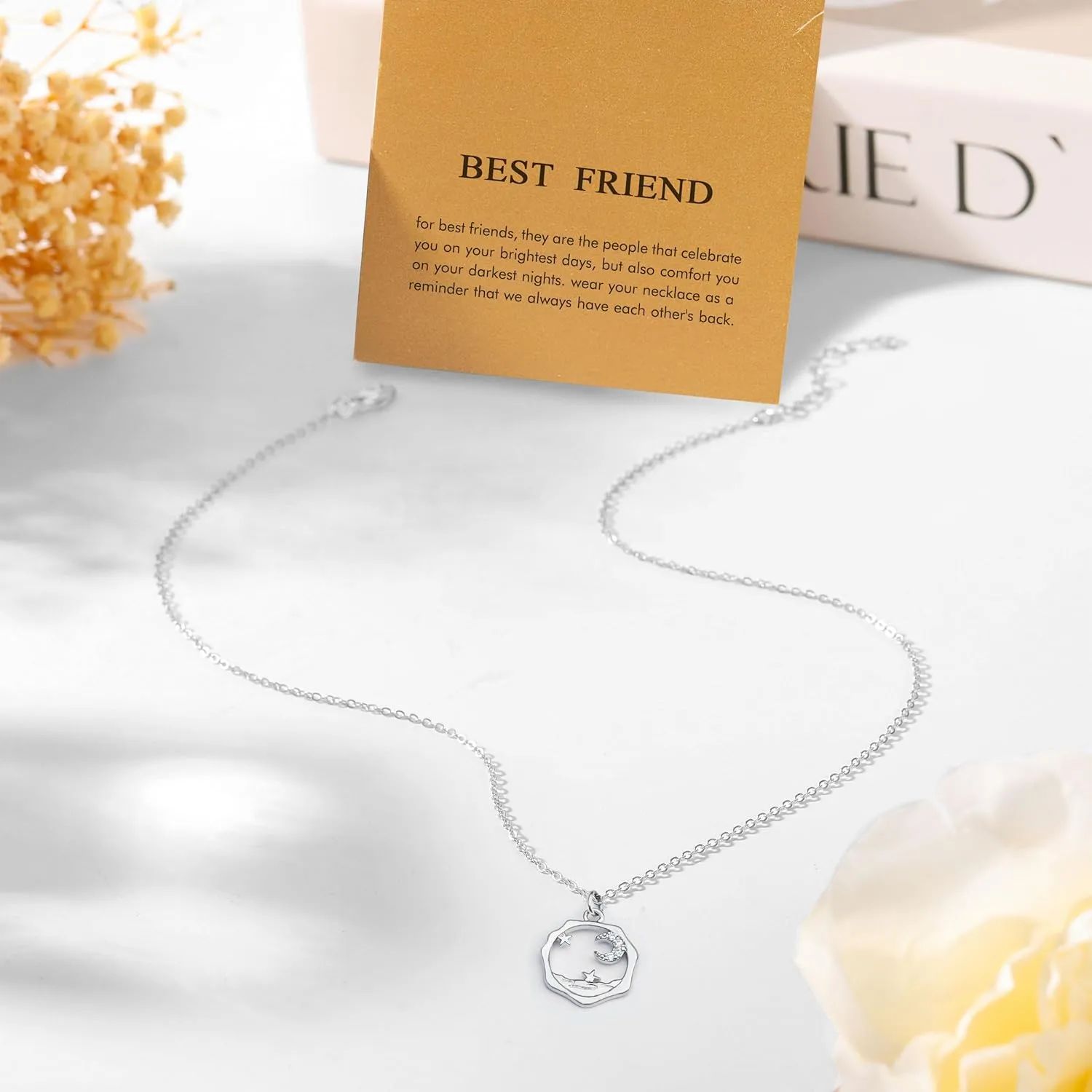 Gifts for Women, Butterfly Compass Cross Necklace Friendship Necklace Sister Gifts Daughter Gifts Graduation Chritmas Birthday