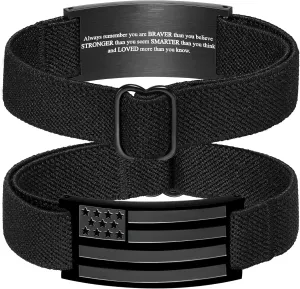 Graduation Gifts for Him,Bracelets for Boy Men American Flag Cross Bible Verse Bracelet Christmas Birthday Easter Christian Graduation Gifts for Him Boys Men Teens Dad