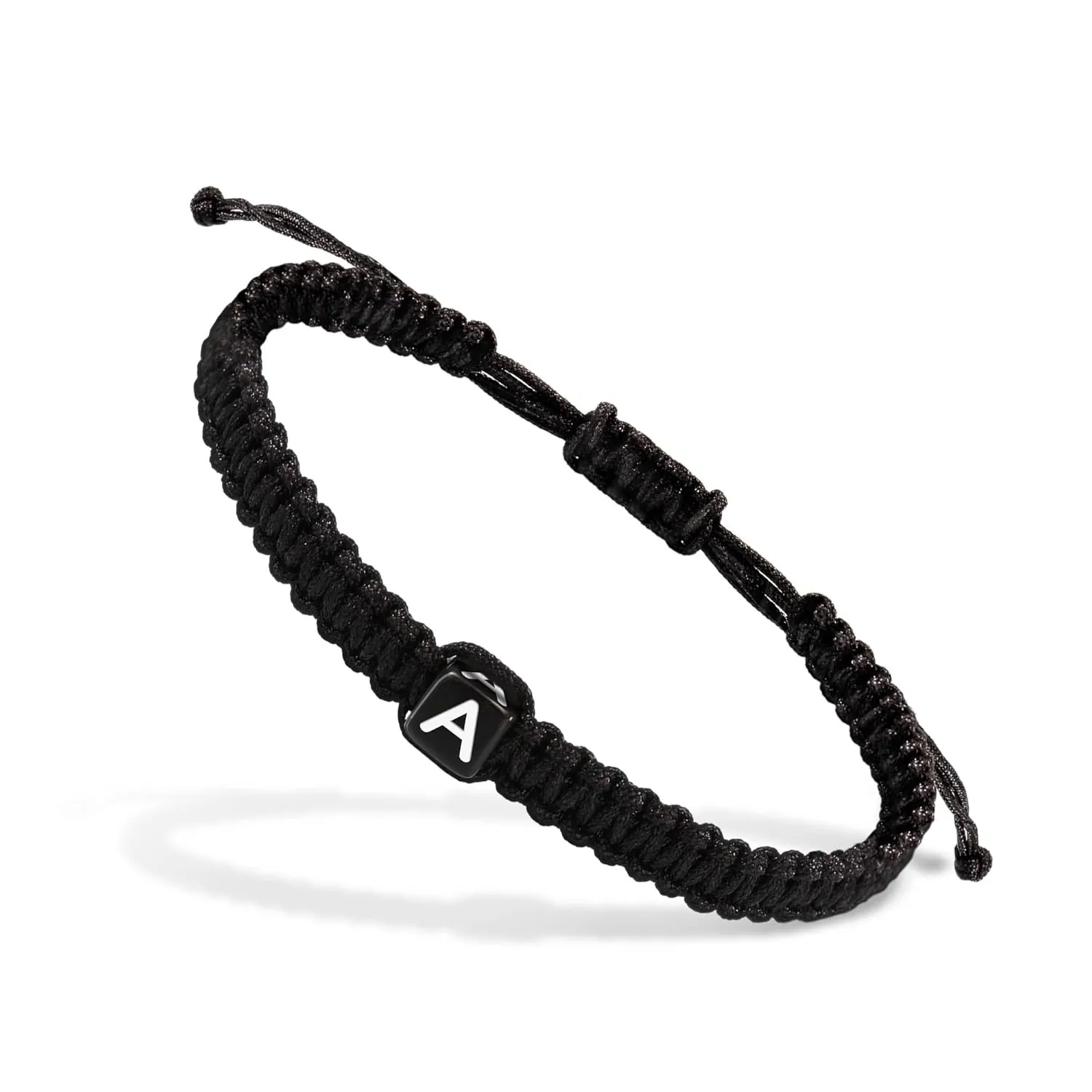 Initial Bracelets for Women Men Initial Bracelet A Charm Handmade Bracelets Rope Braided Letter Bracelet for Teen Girls Adjustable Jewelry for Women Mom