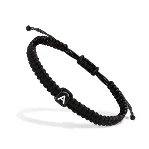Initial Bracelets for Women Men Initial Bracelet A Charm Handmade Bracelets Rope Braided Letter Bracelet for Teen Girls Adjustable Jewelry for Women Mom