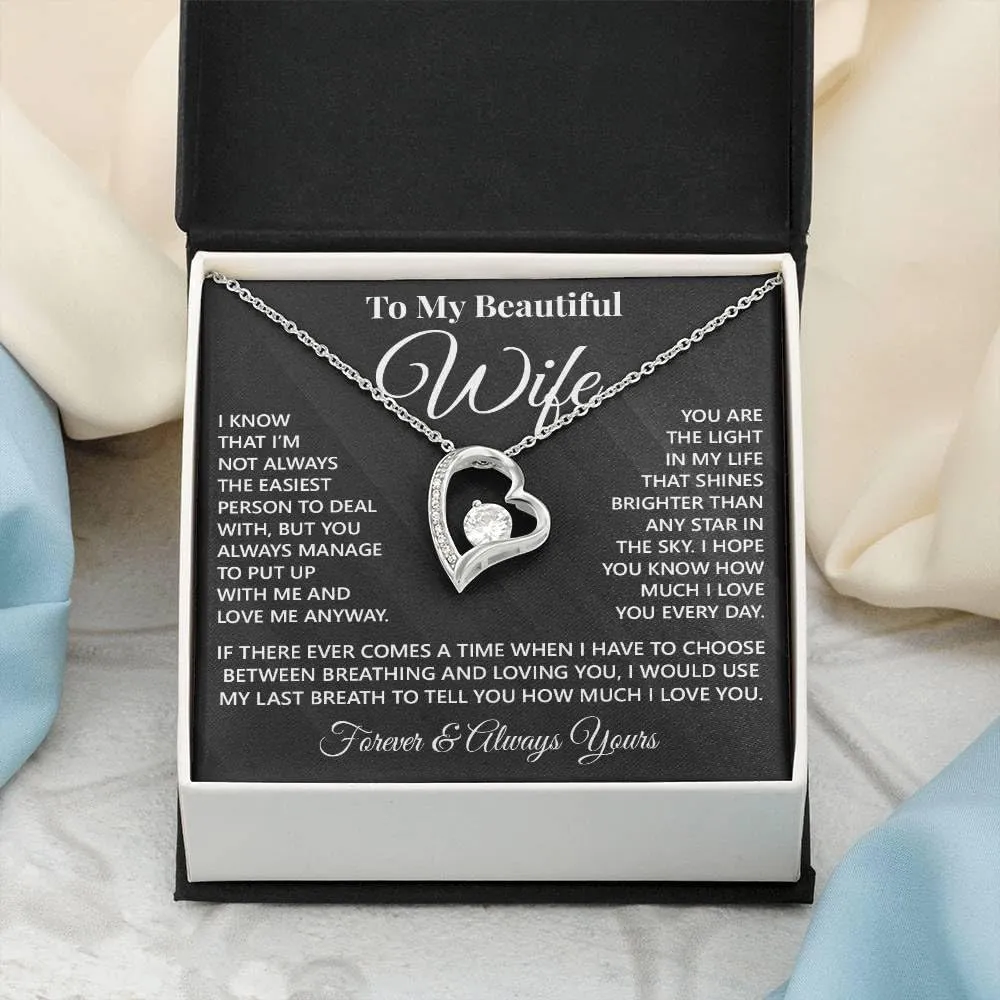 Jewelry To My Wife, The Best Gifts For Wife,Love Knot Necklace Gifts For Soulmate, Gift For Beautiful Wife, Necklace For Wife From Husband,Gifts For Wife Romantic, Christmas Gifts, Valentine Gifts