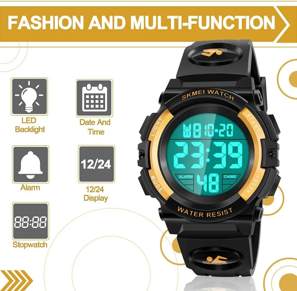 LED Digital Waterproof Watch for Kids - Kids Gifts