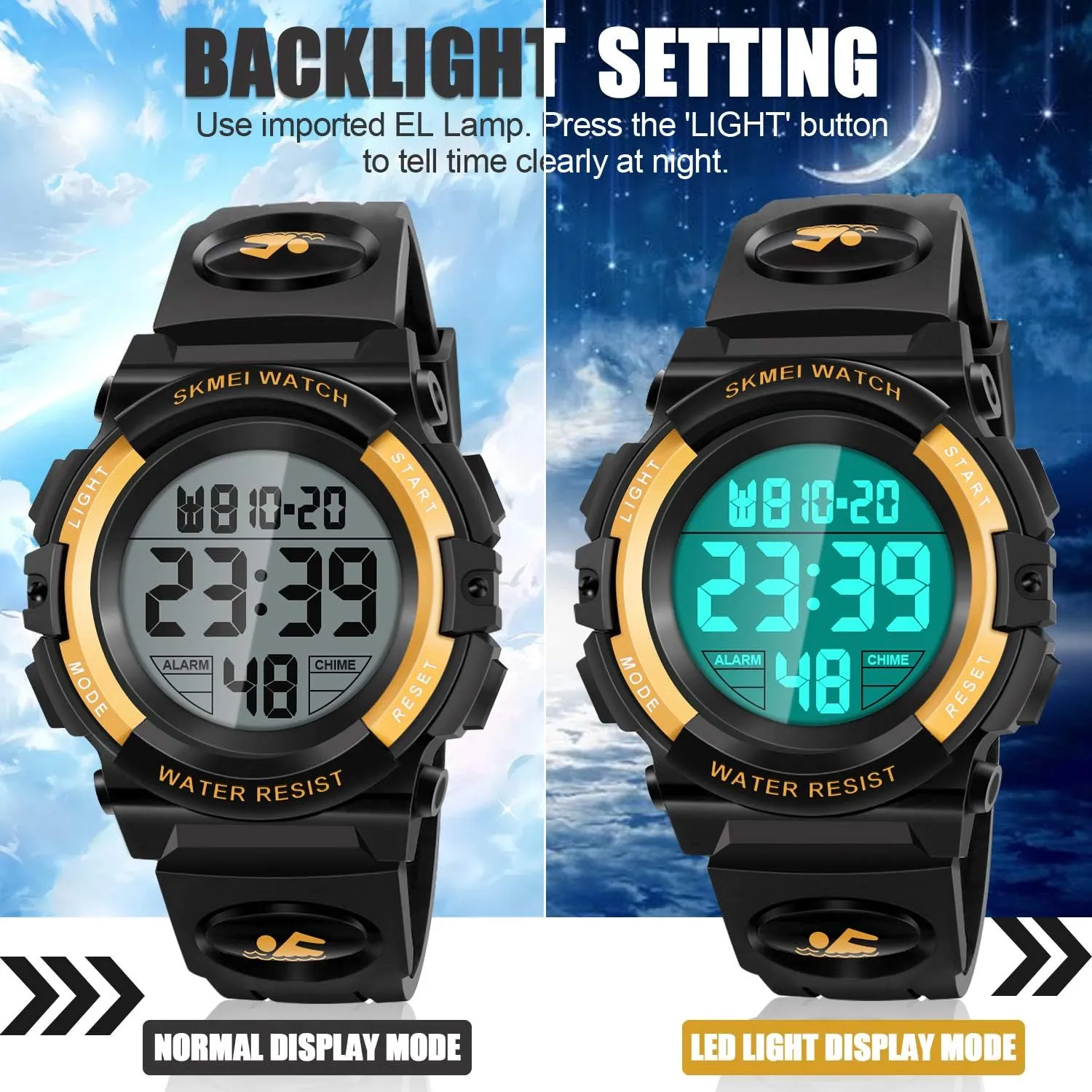 LED Digital Waterproof Watch for Kids - Kids Gifts