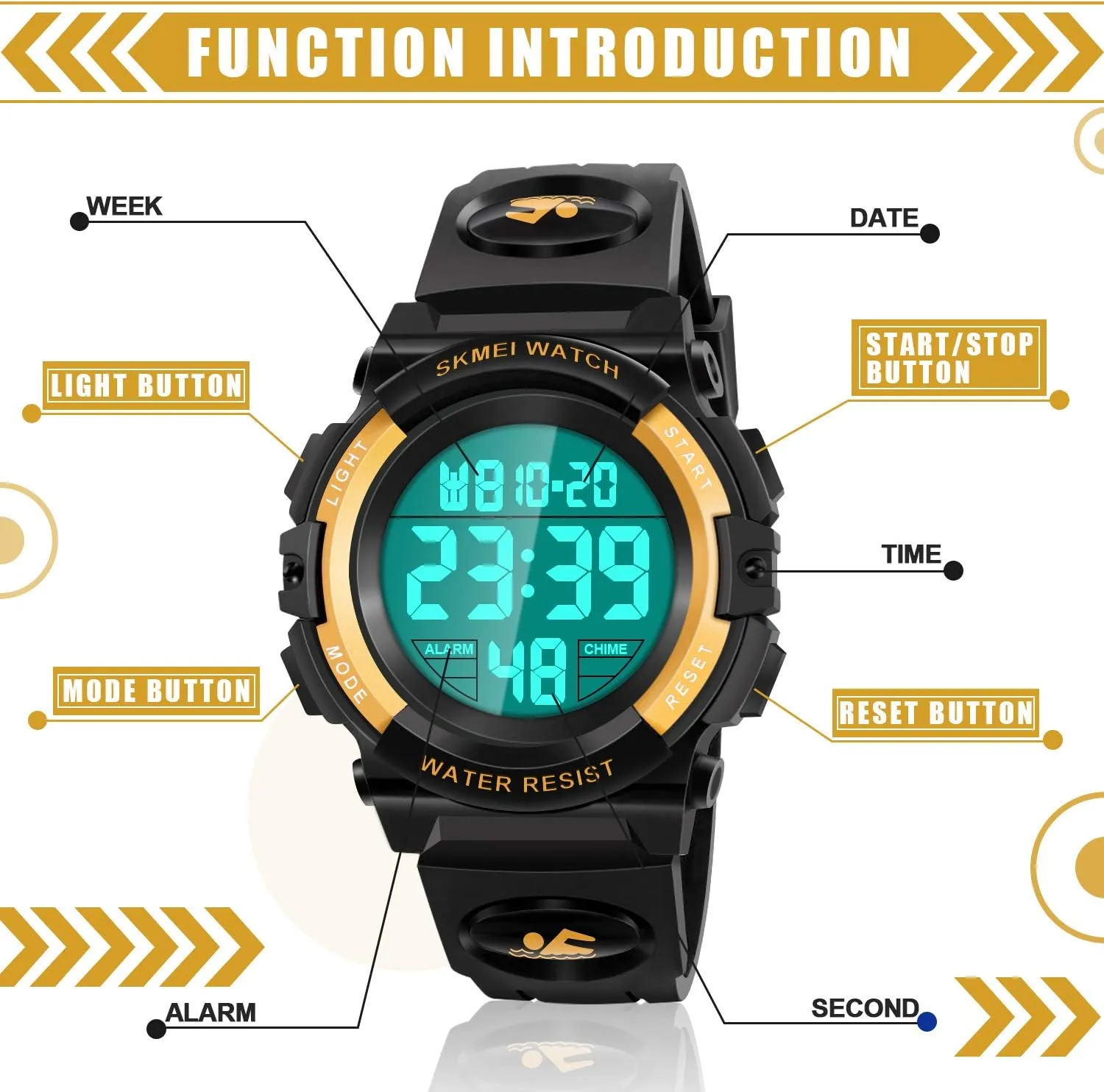 LED Digital Waterproof Watch for Kids - Kids Gifts