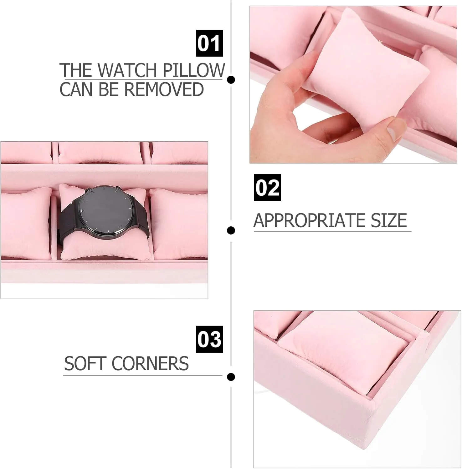 Mipcase Jewelry Tray Watch Storage Organizer Creative Jewelry Display Tray Jewelry Storage Tray Jewelry Pillow Tray Trays