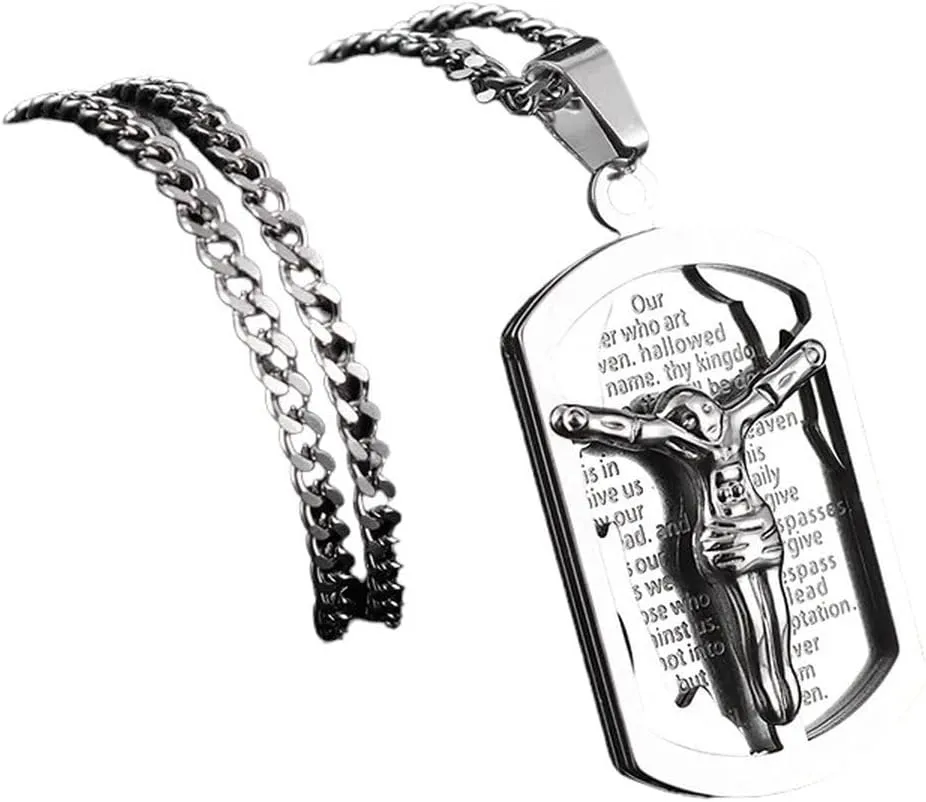 New 2024 Stainless Steel Jesus Pendant Necklace Men Women Fashion Amulet Jewelry Fashion Accessories Creative Gift