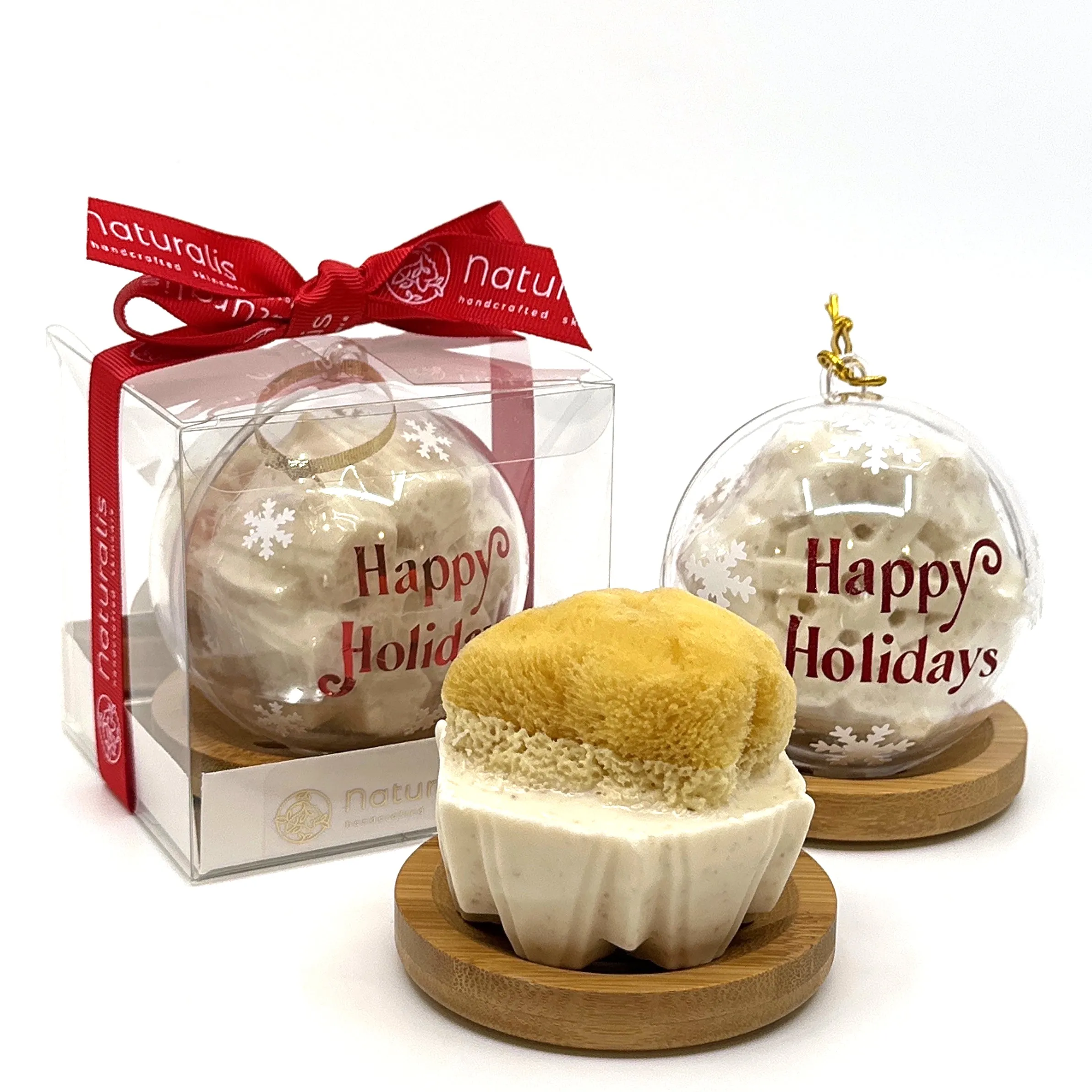 Oatmeal Honey Holiday Box<br>   Bamboo Soap Dish