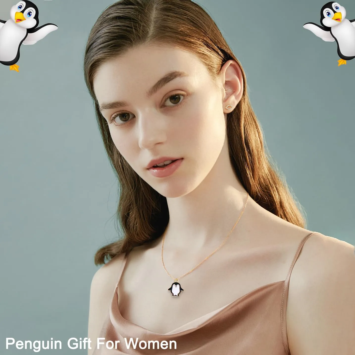 Penguin Gifts for Girls Women Cute Penguin Pendant Necklace Penguin Jewelry Gifts Penguin Lover Gifts Penguin Spirit Animal Gift