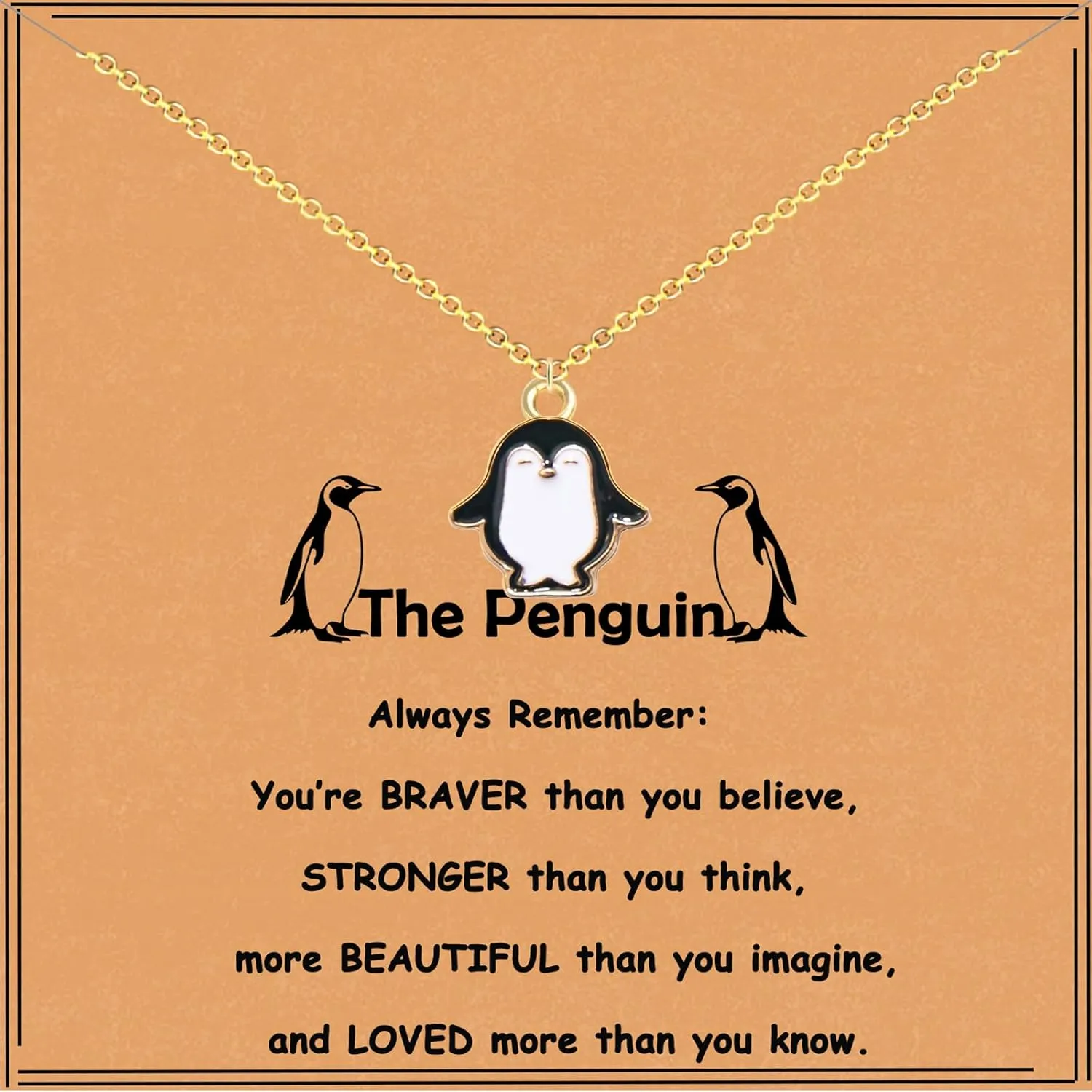 Penguin Gifts for Girls Women Cute Penguin Pendant Necklace Penguin Jewelry Gifts Penguin Lover Gifts Penguin Spirit Animal Gift