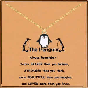 Penguin Gifts for Girls Women Cute Penguin Pendant Necklace Penguin Jewelry Gifts Penguin Lover Gifts Penguin Spirit Animal Gift