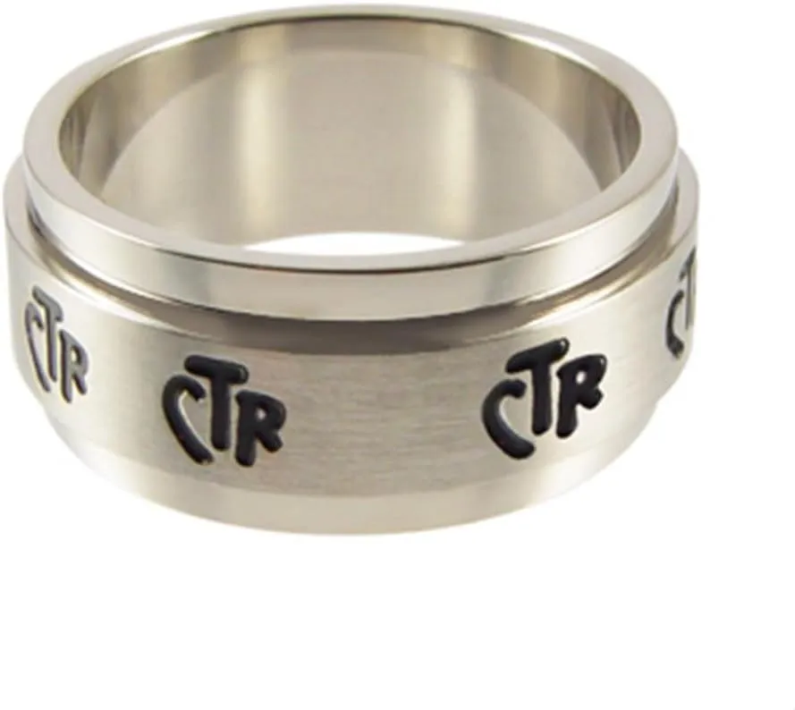 Ringmasters Wide Spinner LDS CTR Ring Choose the Right Faith Ring | Keepsake LDS Jewelry