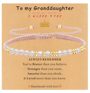 TAGOMEI Gifts for Teen Girls Graduation Gifts for Her Teen Girl Gifts Trendy Stuff Kids Granddaughter Gifts from Grandma, Morse Code Beaded Bracelets Inspirational Gifts for Teen Girls Birthday Gifts