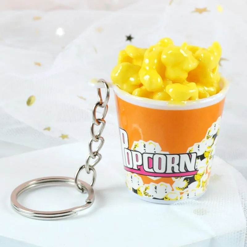 tenghong2021 Imitation Food Keychain Fried Chicken Leg Nuggets Wing Creative Keyring Fun Cute Handbag Purse Car Accessories
